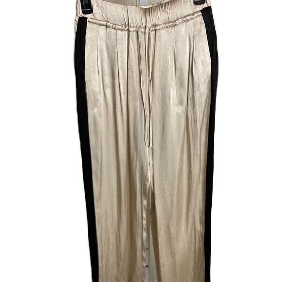 #317 ZARA Satin Champagne Pants - Picture 2 of 9